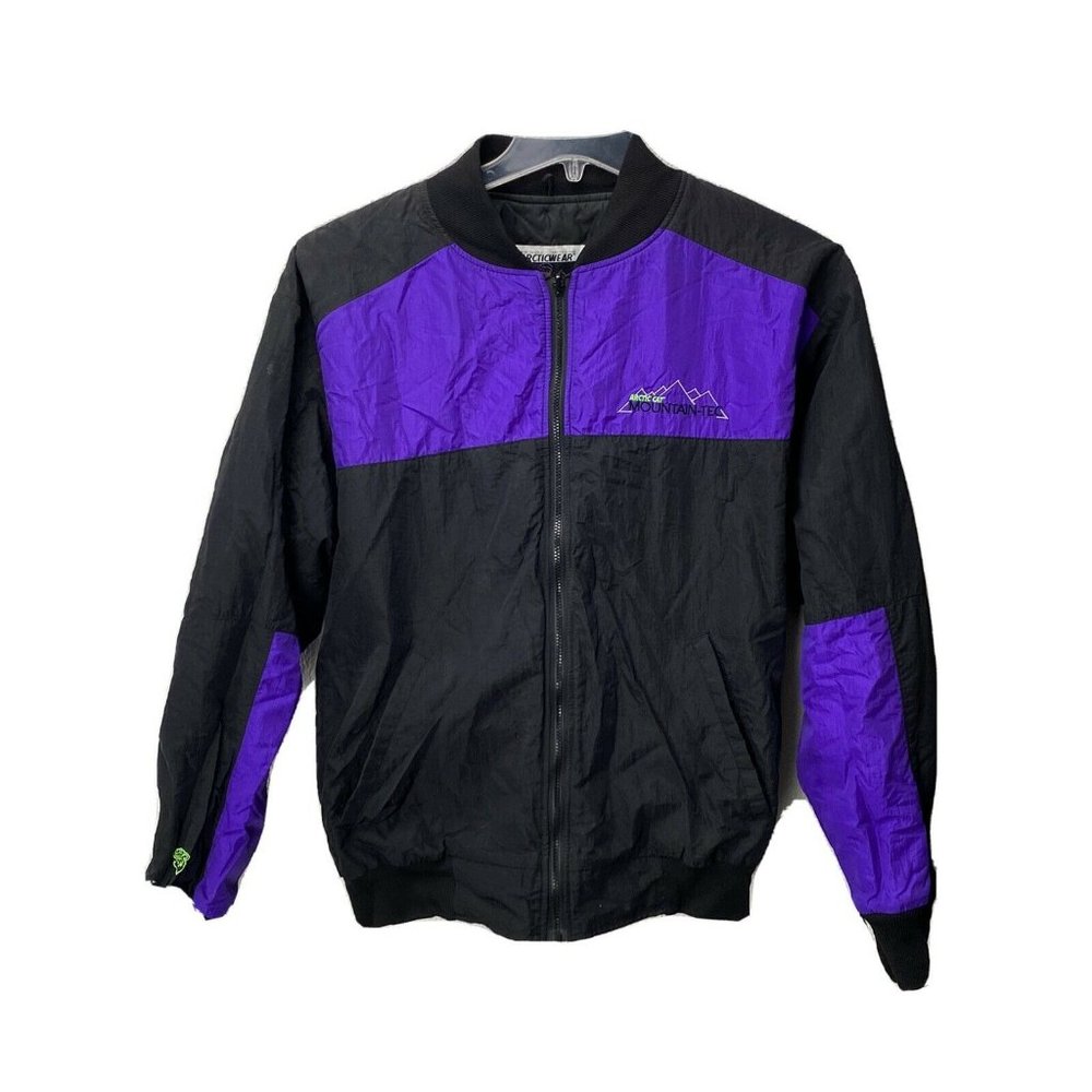 Arctic Cat Mountain Tech Long Sleeve Jacket Vintage Black Purple Mens Womens Med